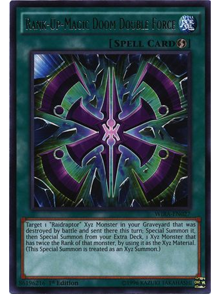 Rank-Up-Magic Doom Double Force - WIRA-EN027 - Rare 1st Edition 1