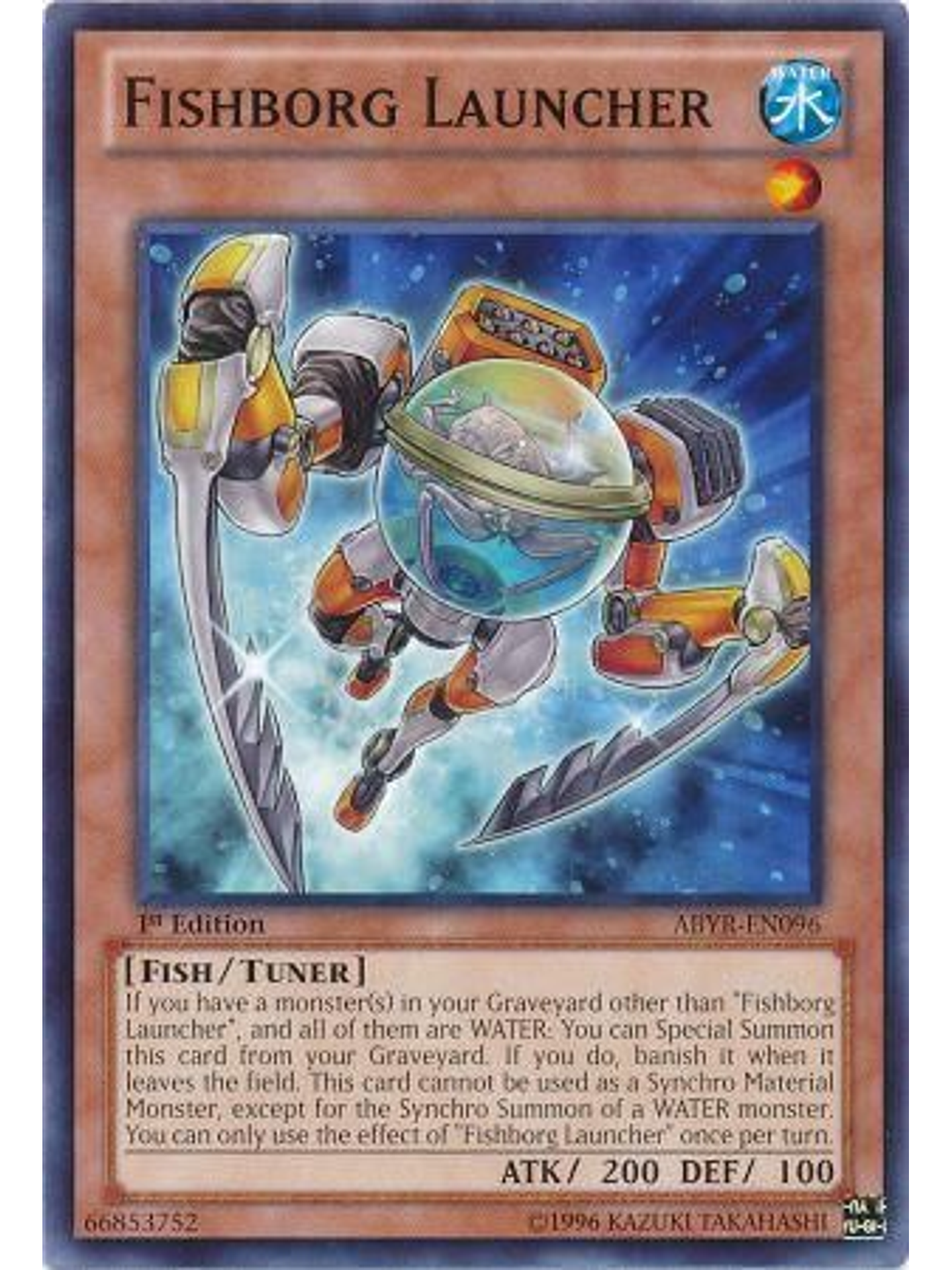 Fishborg Launcher - ABYR-EN096 - Common 1st Edition 1
