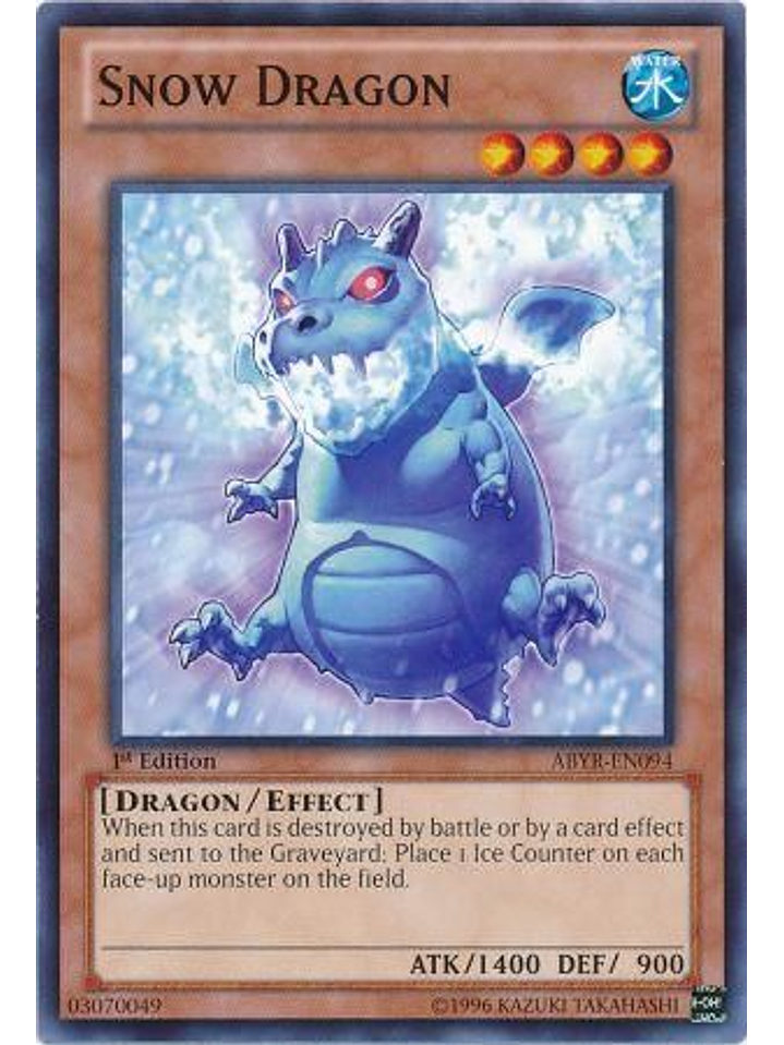 Snow Dragon - ABYR-EN094 - Common 1st Edition 1