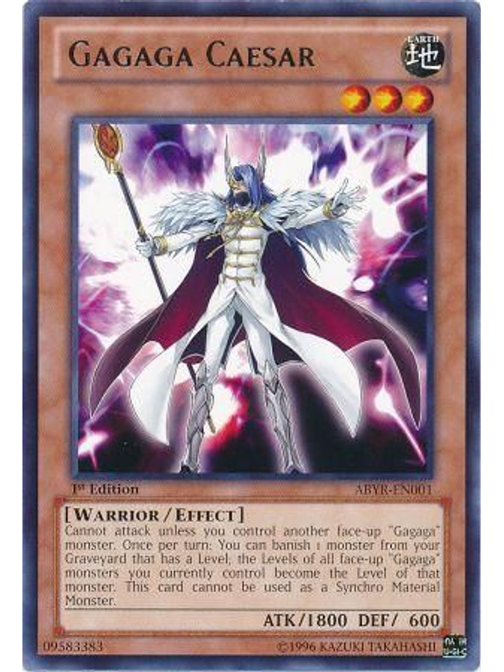 Gagaga Caesar - ABYR-EN001 - Rare 1st Edition 1