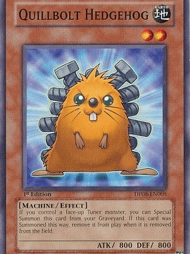 Quillbolt Hedgehog - DP08-EN005 - Common 1st Edition