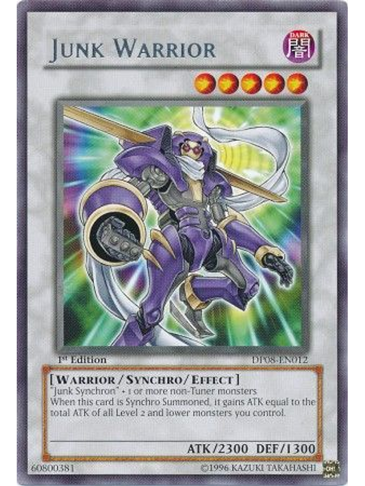 Junk Warrior - DP08-EN012 - Rare 1st Edition 1