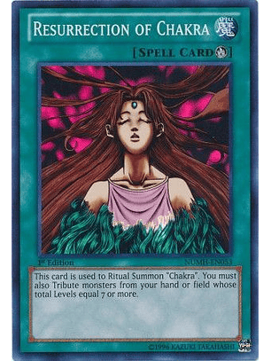 Resurrection of Chakra - NUMH-EN053 - Super Rare 1st Edition