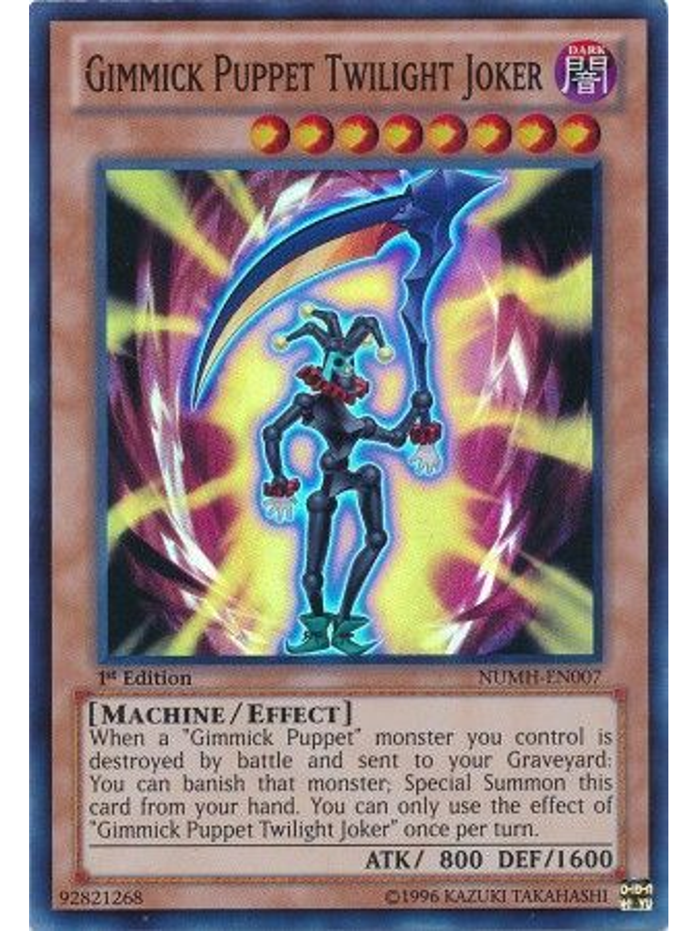 Gimmick Puppet Twilight Joker - NUMH-EN007 - Super Rare 1st Edition 1