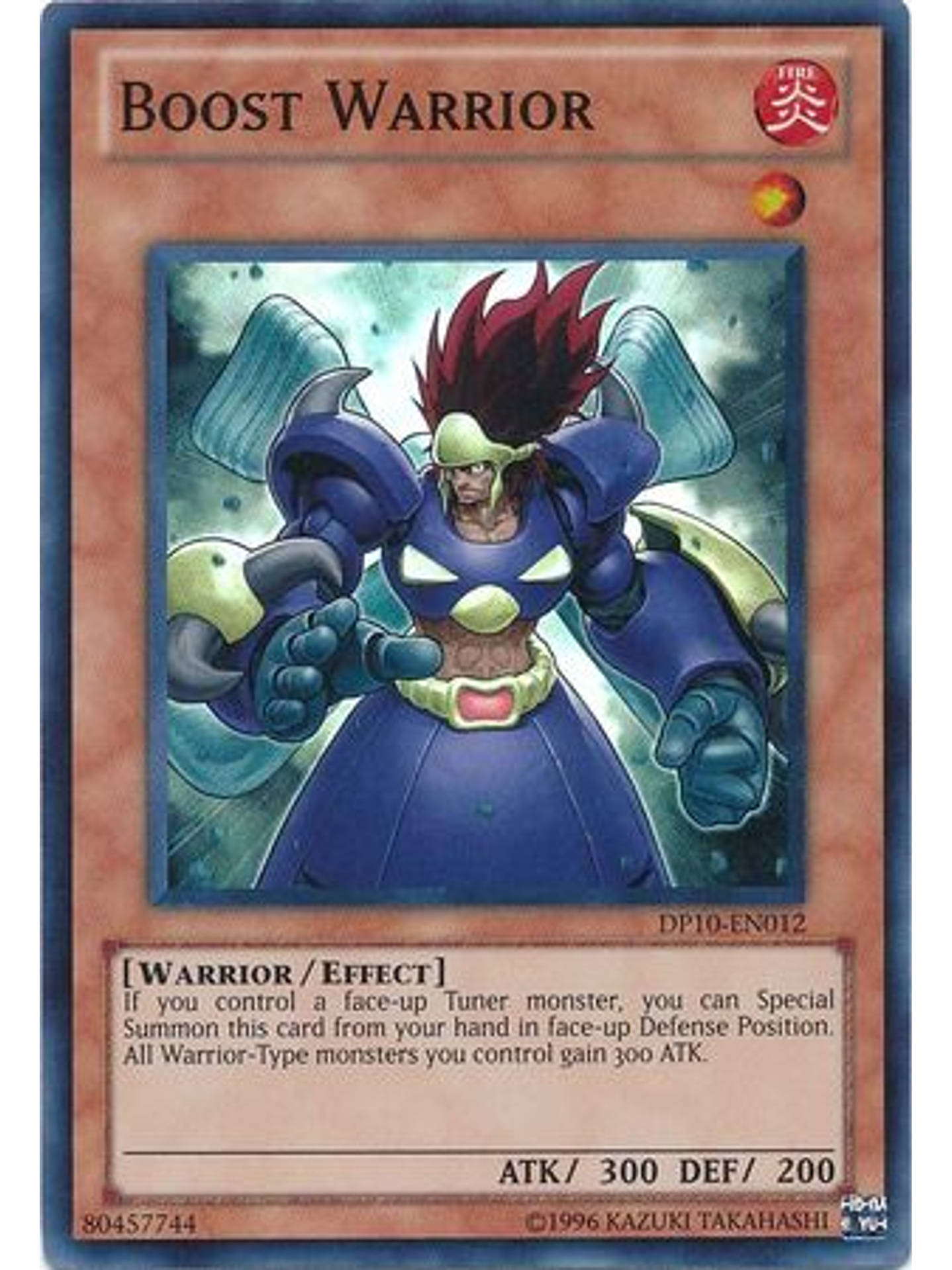 Boost Warrior - DP10-EN012 - Super Rare Unlimited 1