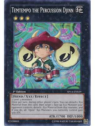 Temtempo the Percussion Djinn - SP14-EN029 - Starfoil Rare 1st Edition