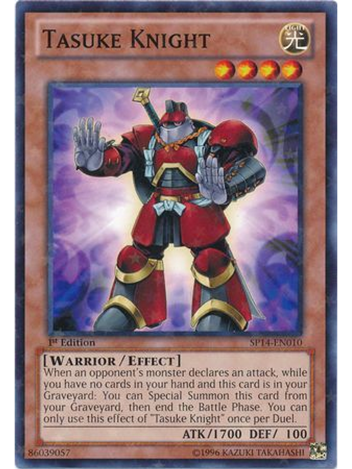 Tasuke Knight - SP14-EN010 - Starfoil Rare 1st Edition 1