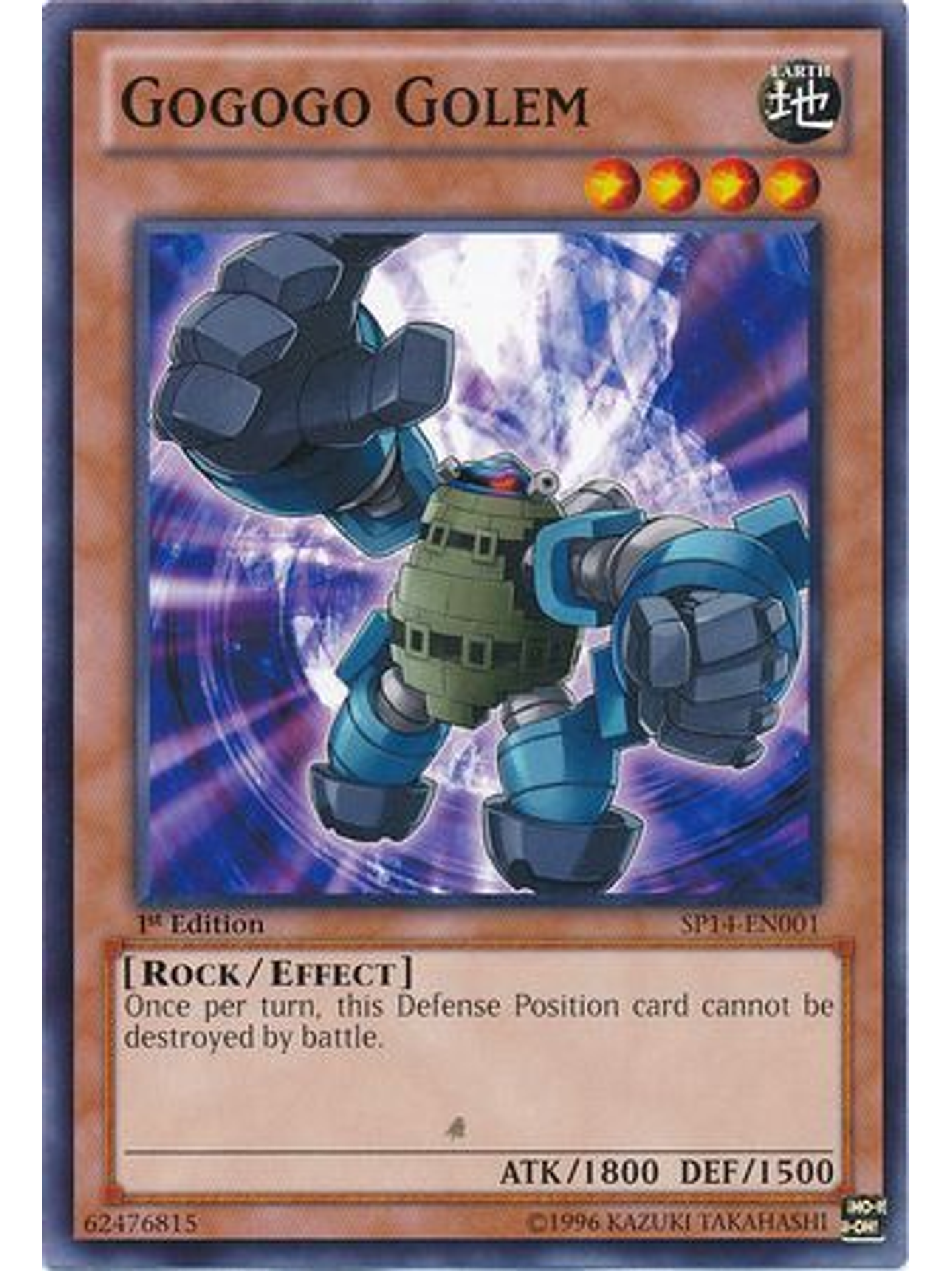 Gogogo Golem - SP14-EN001 - Common 1st Edition 1