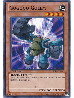 Gogogo Golem - SP14-EN001 - Common 1st Edition