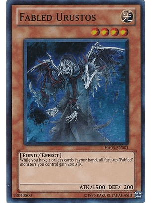 Fabled Urustos - HA03-EN001 - Super Rare Unlimited