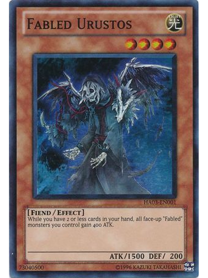 Fabled Urustos - HA03-EN001 - Super Rare Unlimited 1