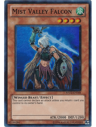 Mist Valley Falcon - HA02-EN048 - Super Rare Unlimited