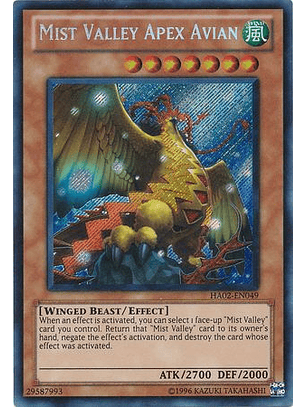 Mist Valley Apex Avian - HA02-EN049 - Secret Rare Unlimited