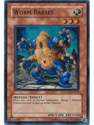 Worm Barses - HA01-EN018 - Super Rare Unlimited
