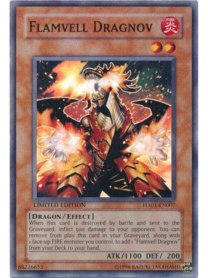Flamvell Dragnov - HA01-EN007 - Super Rare 1st Edition 1