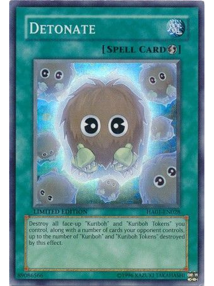 Detonate - HA01-EN028 - Super Rare 1st Edition 1