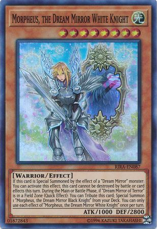 Morpheus, the Dream Mirror White Knight - RIRA-EN087 - Super Rare Unlimited