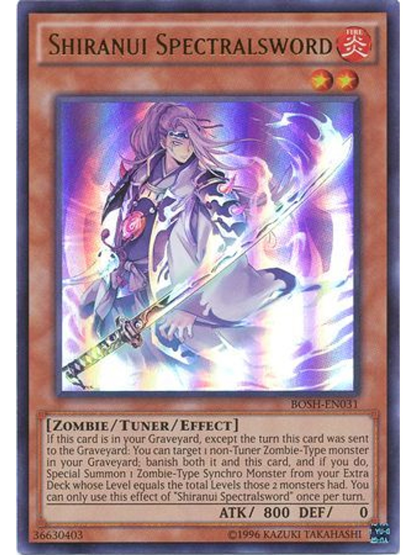 Shiranui Spectralsword - BOSH-EN031 - Ultra Rare Unlimited 1