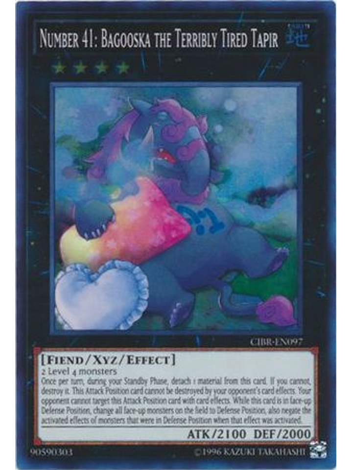 Number 41: Bagooska the Terribly Tired Tapir - CIBR-EN097 - Super Rare Unlimited 1
