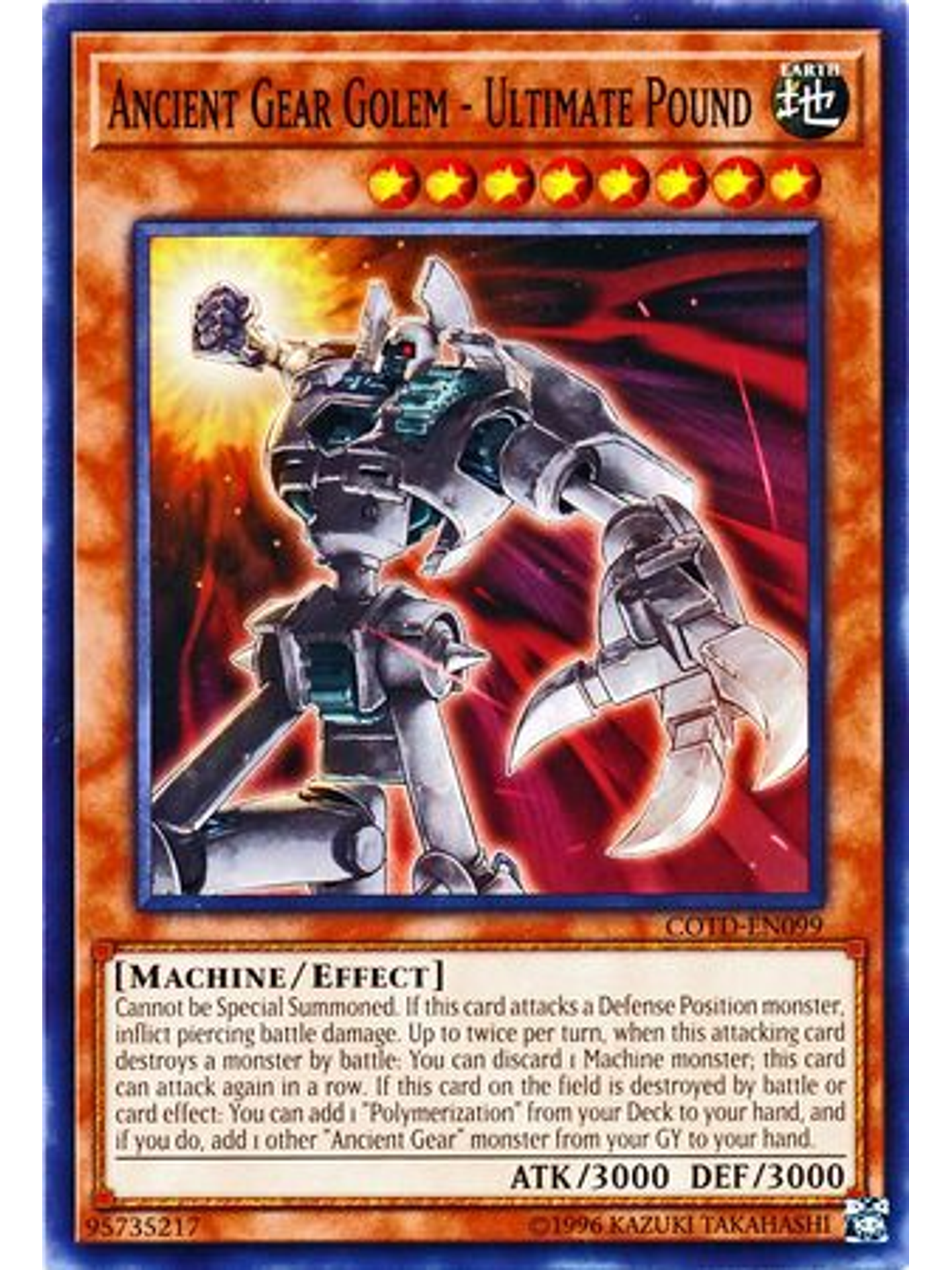 Ancient Gear Golem - Ultimate Pound - COTD-EN099 - Common Unlimited 1
