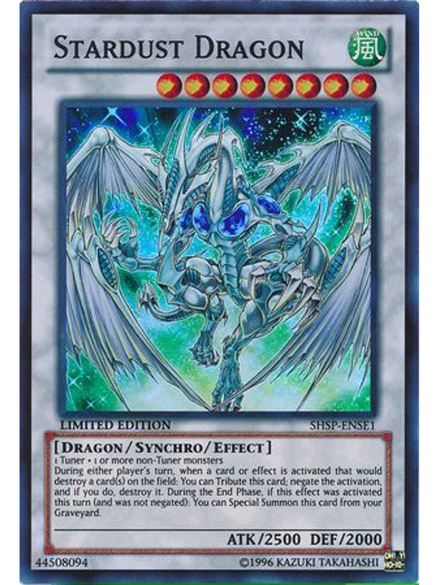 Stardust Dragon - SHSP-ENSE1 - Super Rare 1