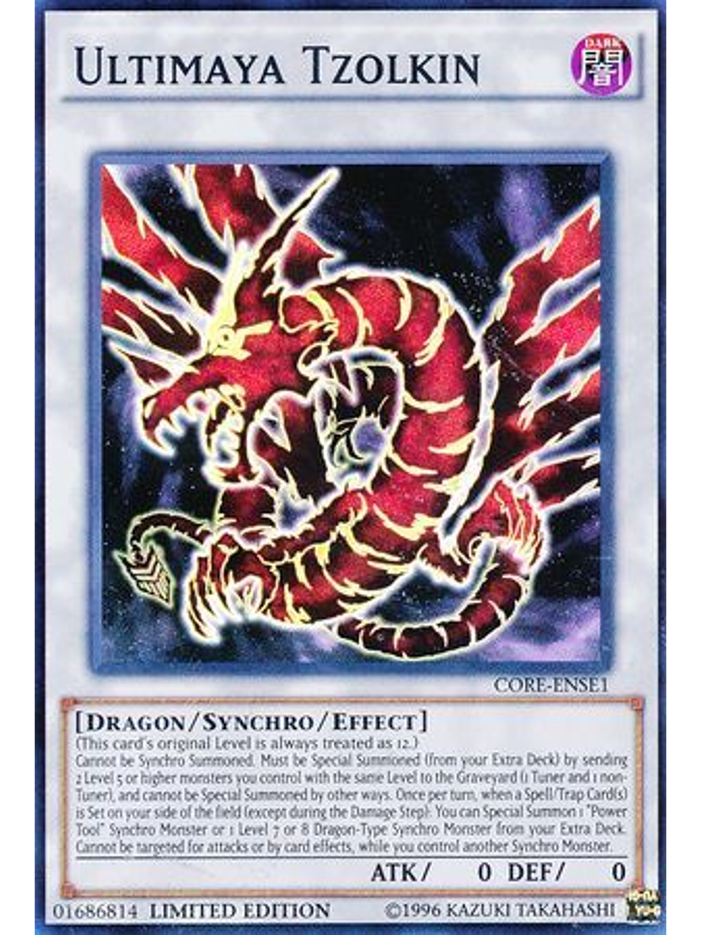 Ultimaya Tzolkin - CORE-ENSE1 - Super Rare Limited 1