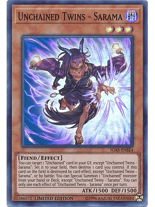 Unchained Twins - Sarama - IGAS-ENSE4 - Super Rare Limited Edition
