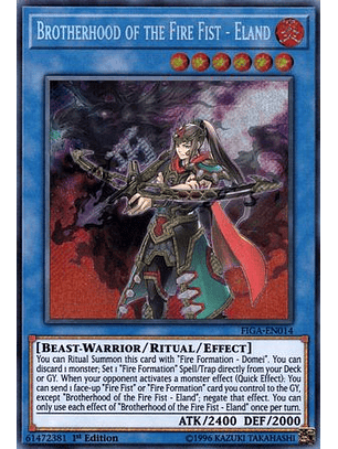 Brotherhood of the Fire Fist - Eland - FIGA-EN014 - Secret Rare 1st Edition