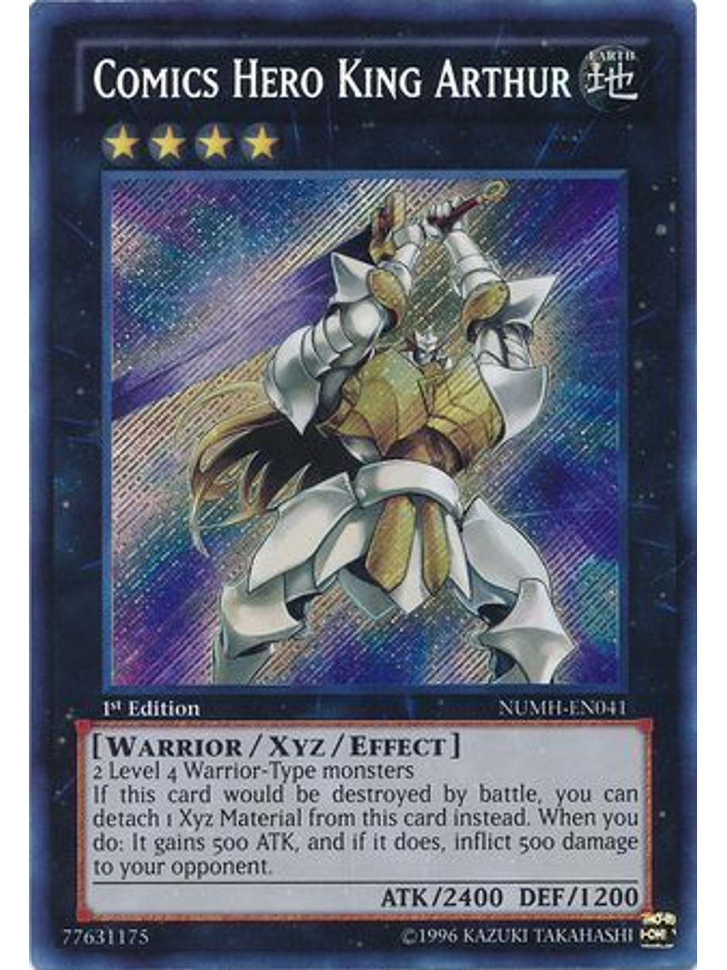 Comics Hero King Arthur - NUMH-EN041 - Secret Rare 1st Edition 1