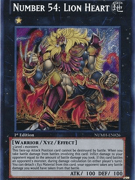 Number 54: Lion Heart - NUMH-EN026 - Secret Rare 1st Edition