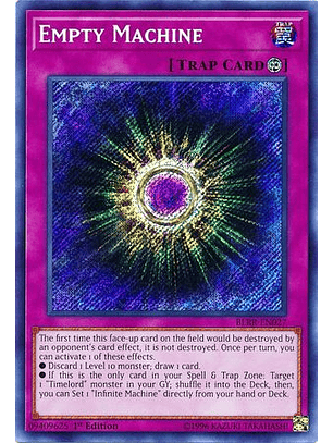 Empty Machine - BLRR-EN027 - Secret Rare 1st Edition
