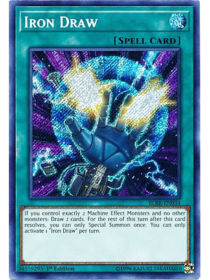 Iron Draw - BLRR-EN034 - Secret Rare 1st Edition