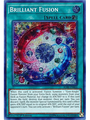 Brilliant Fusion - BLRR-EN064 - Secret Rare 1st Edition