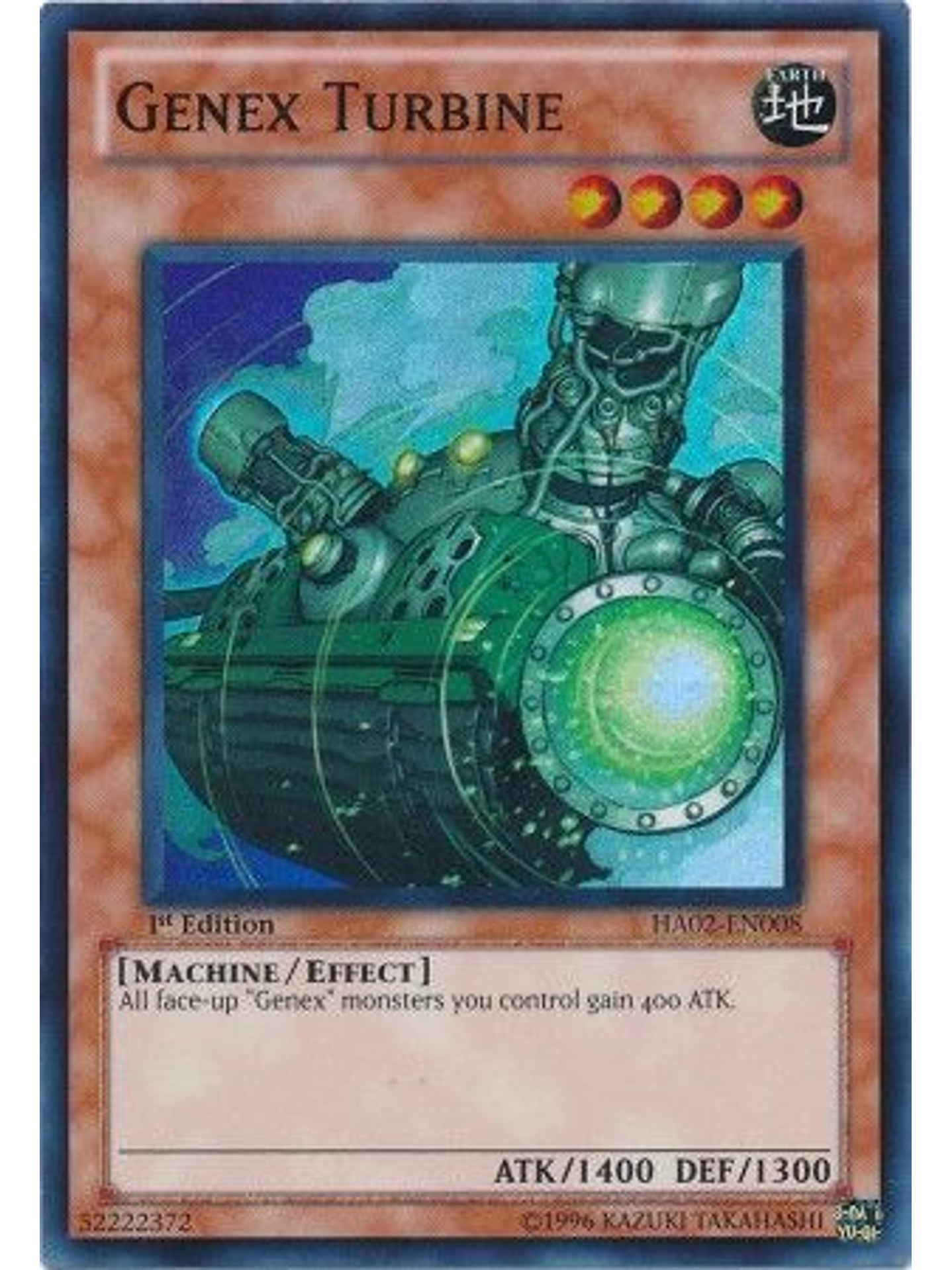 Genex Turbine - HA02-EN008 - Super Rare 1st Edition 1