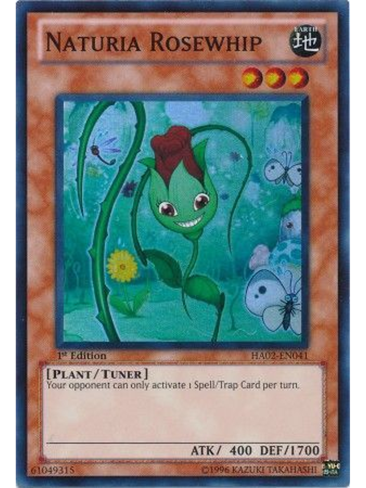 Naturia Rosewhip - HA02-EN041 - Super Rare 1st Edition 1