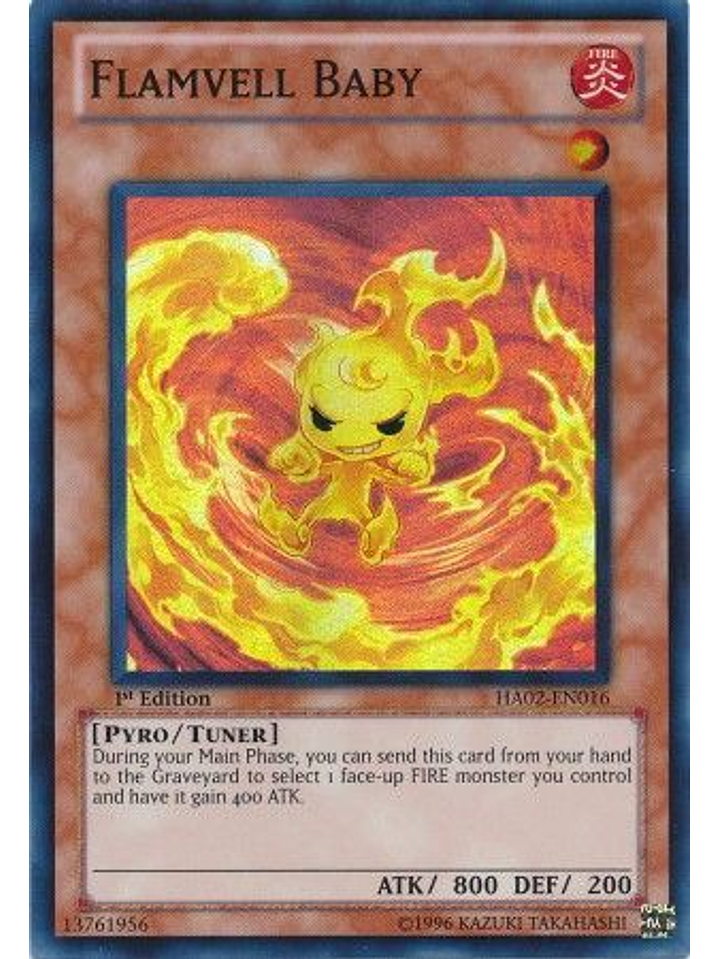 Flamvell Baby - HA02-EN016 - Super Rare 1st Edition 1