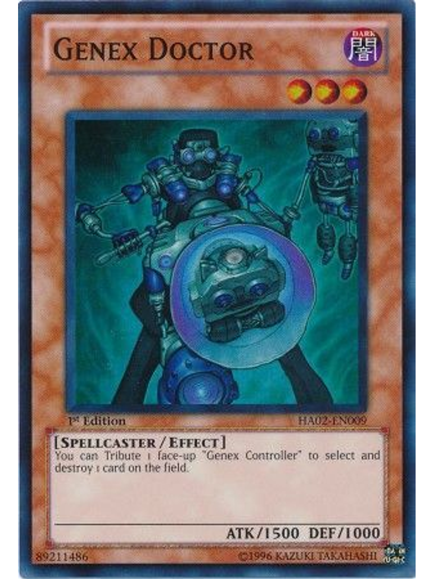 Genex Doctor - HA02-EN009 - Super Rare 1st Edition 1