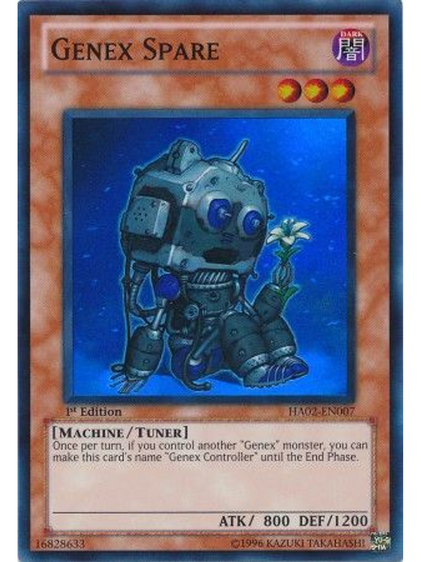 Genex Spare - HA02-EN007 - Super Rare 1st Edition 1
