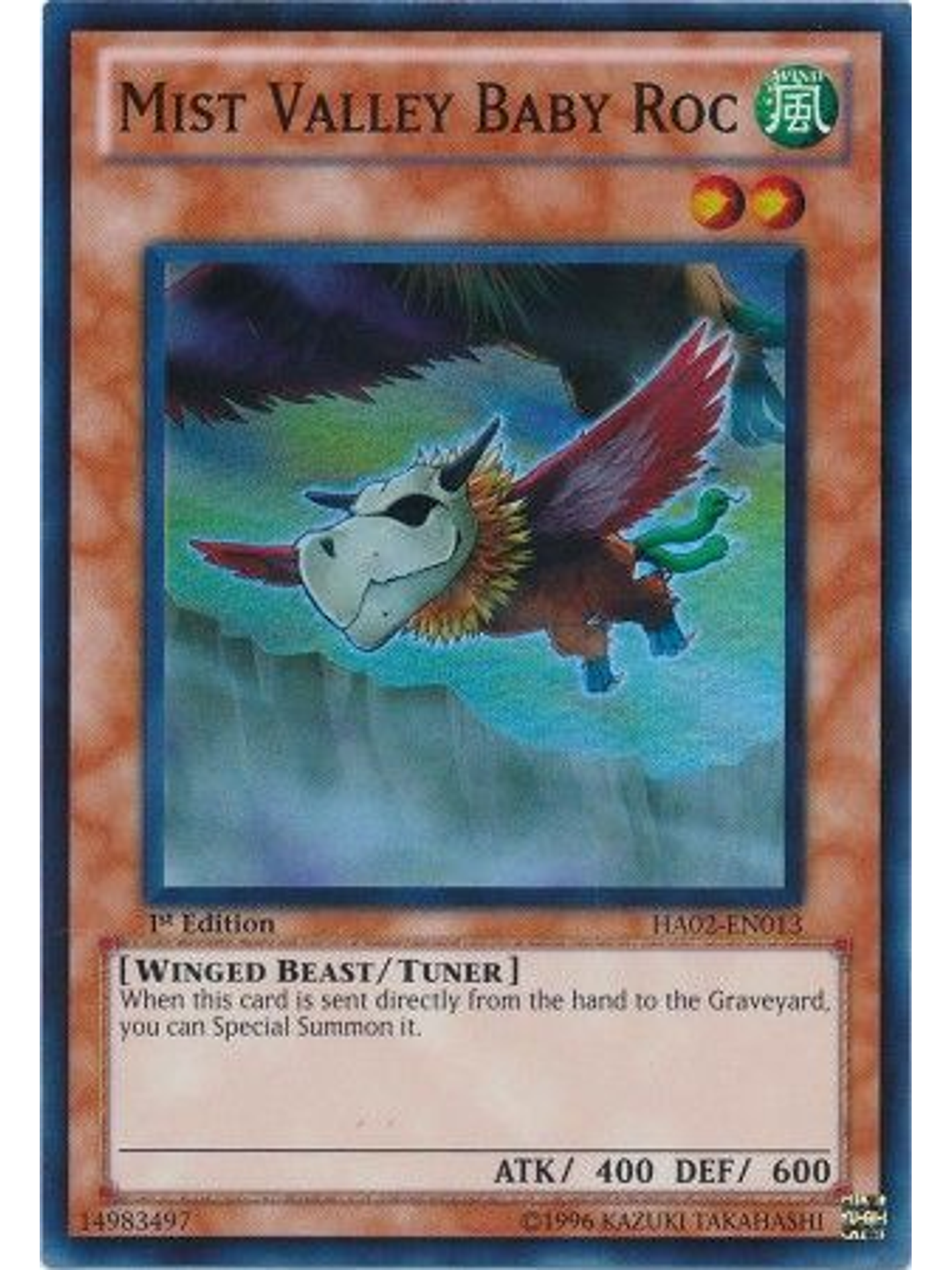 Mist Valley Baby Roc - HA02-EN013 - Super Rare 1st Edition 1