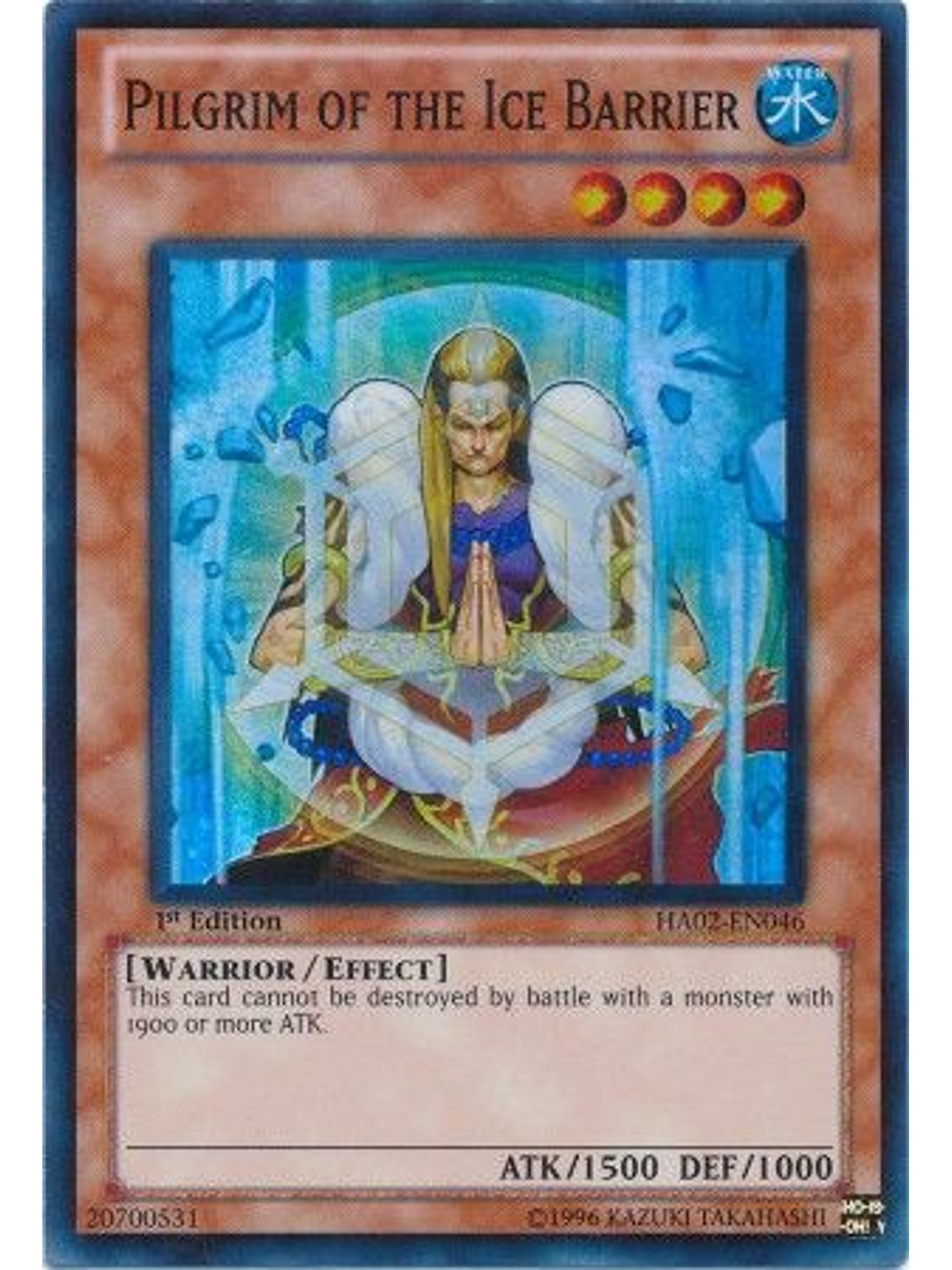 Pilgrim of the Ice Barrier - HA02-EN046 - Super Rare 1st Edition 1