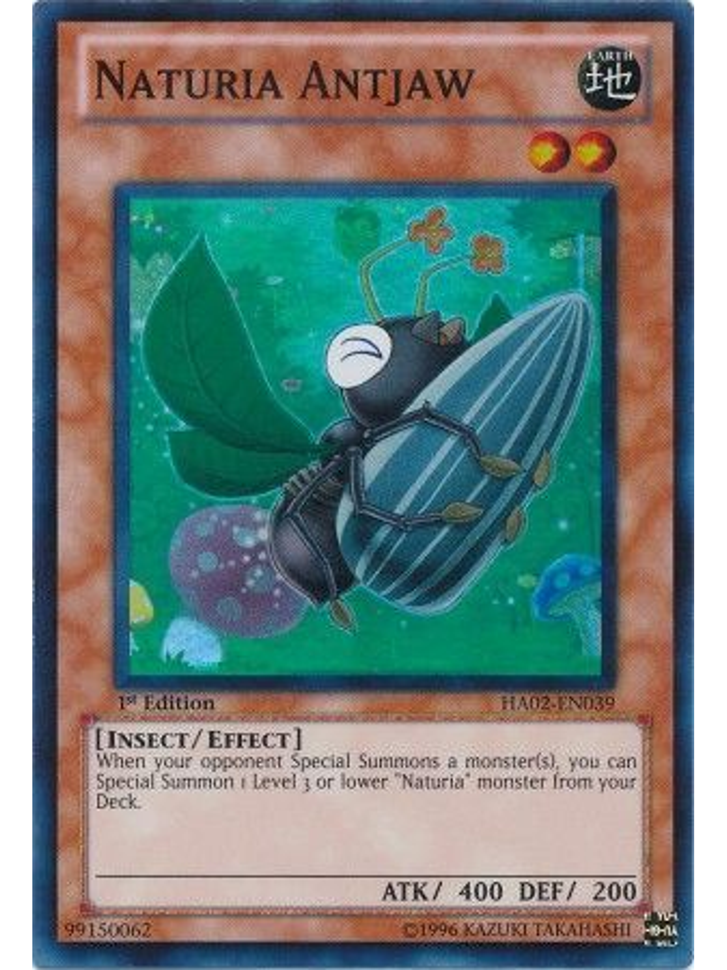 Naturia Antjaw - HA02-EN039 - Super Rare 1st Edition 1