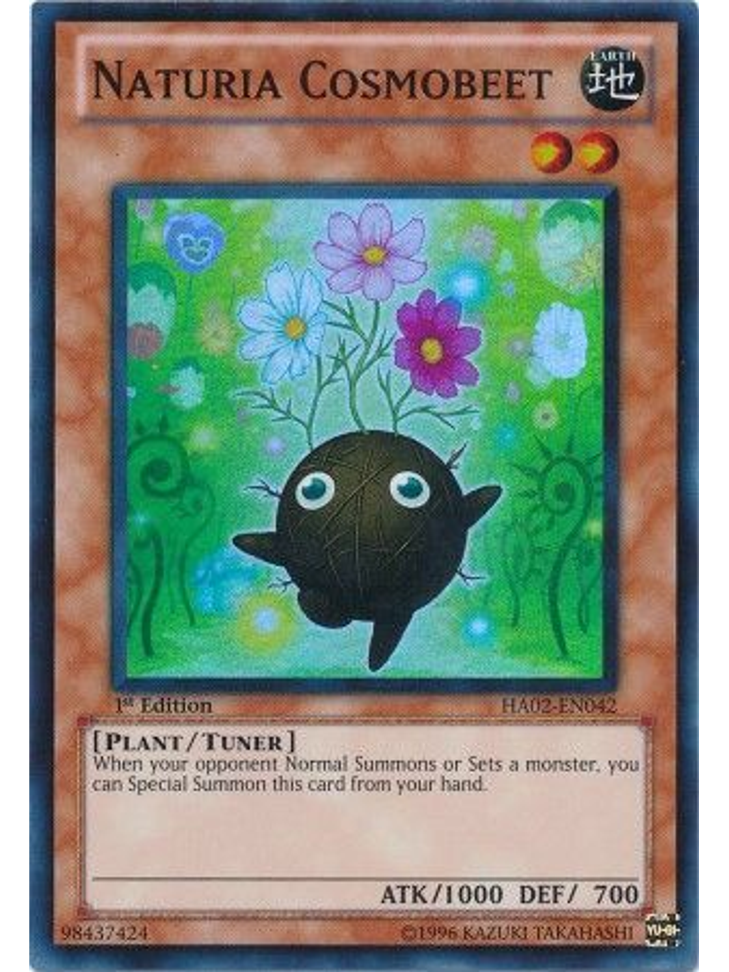 Naturia Cosmobeet - HA02-EN042 - Super Rare 1st Edition 1