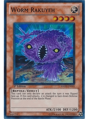 Worm Rakuyeh - HA02-EN055 - Super Rare 1st Edition