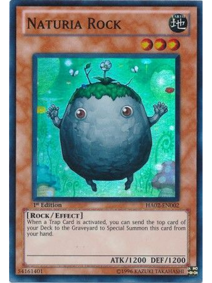 Naturia Rock - HA02-EN002 - Super Rare 1st Edition 1