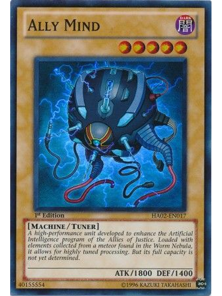 Ally Mind - HA02-EN017 - Super Rare 1st Edition 1