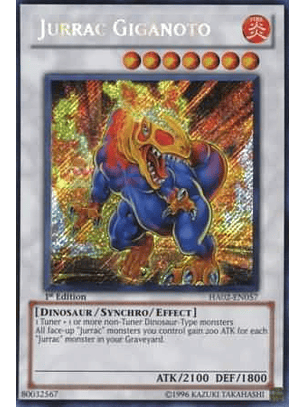Jurrac Giganoto - HA02-EN057 - Secret Rare 1st Edition