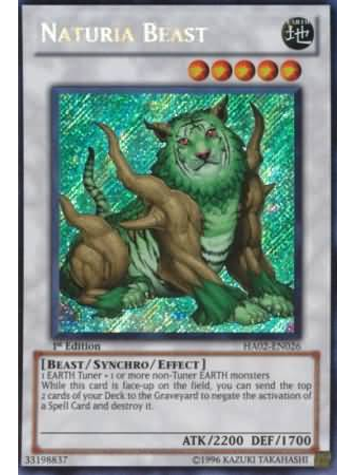 Naturia Beast - HA02-EN026 - Secret Rare 1st Edition 1