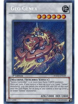 Geo Genex - HA02-EN029 - Secret Rare 1st Edition