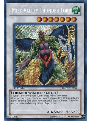 Mist Valley Thunder Lord - HA02-EN060 - Secret Rare 1st Edition