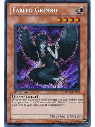 Fabled Grimro - HA02-EN032 - Secret Rare 1st Edition